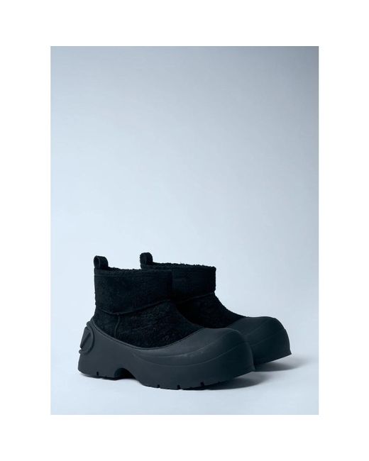 DIESEL Wildleder montone stiefel mit chunky sohle in Blue für Herren
