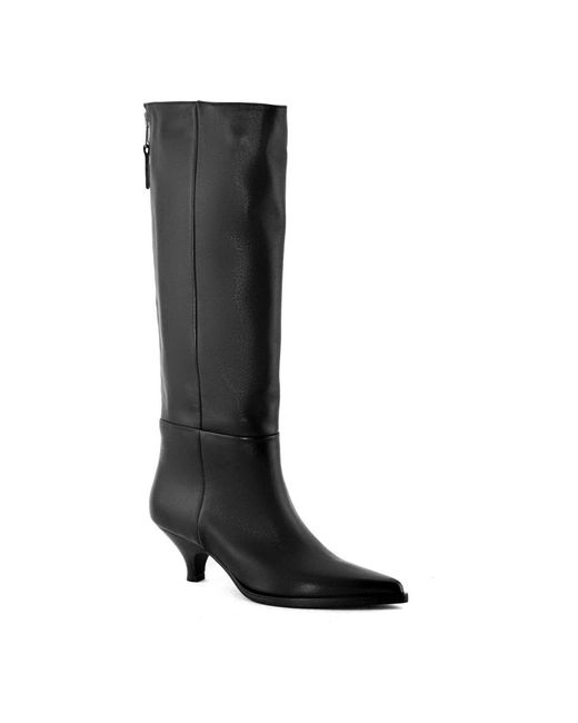 Elena Iachi Black Heeled Boots