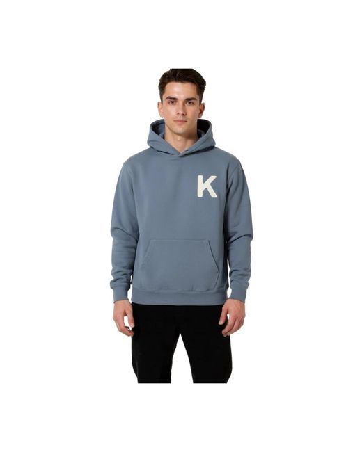 KENZO Hoodies & Sweatvesten ,Blauw ,Katoen Lucky Tiger Oversize Hoodie in het Blue voor heren