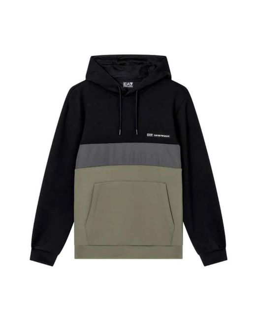 EA7 Hoodies & Sweatvesten ,Veelkleurig ,Polyester Hoodies in het Multicolor voor heren