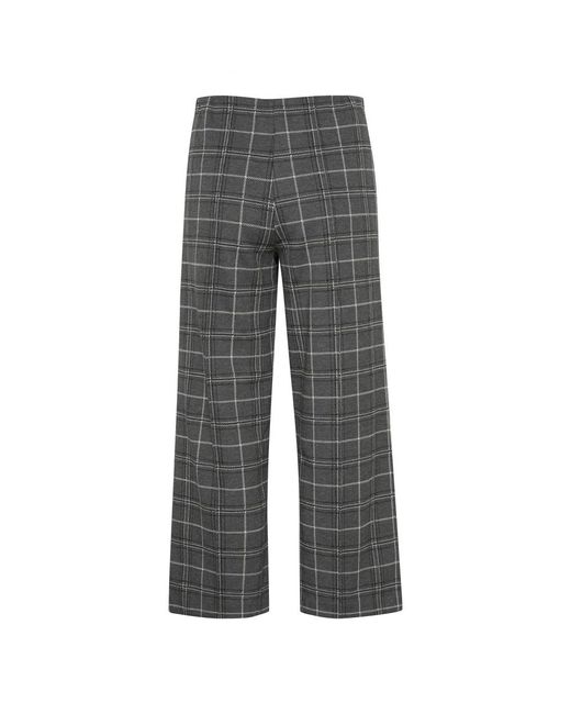 Part Two Gray Wide Trousers