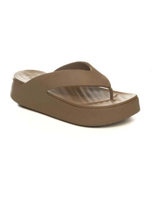Flip Flops CROCSTM en coloris Brown