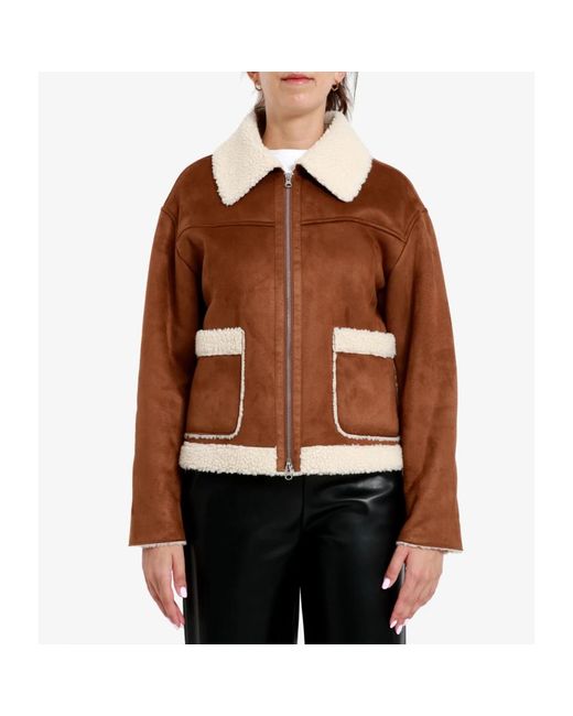 Betta Corradi Faux Fur & Shearling Jackets in het Brown