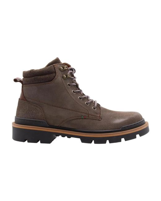Pantofola D Oro Brown Lace-Up Boots for men