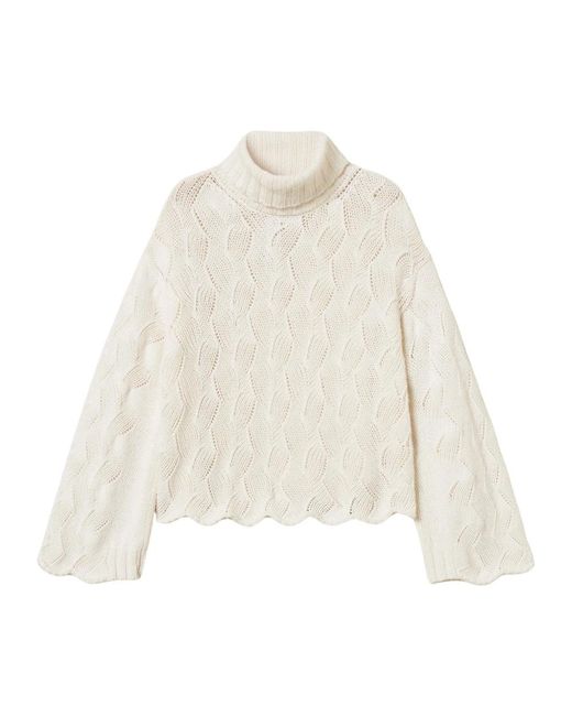 Turtlenecks Twinset de color White