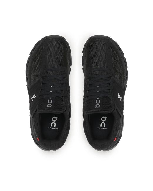On Shoes Black Schwarze cloudswift 3 ad sneakers