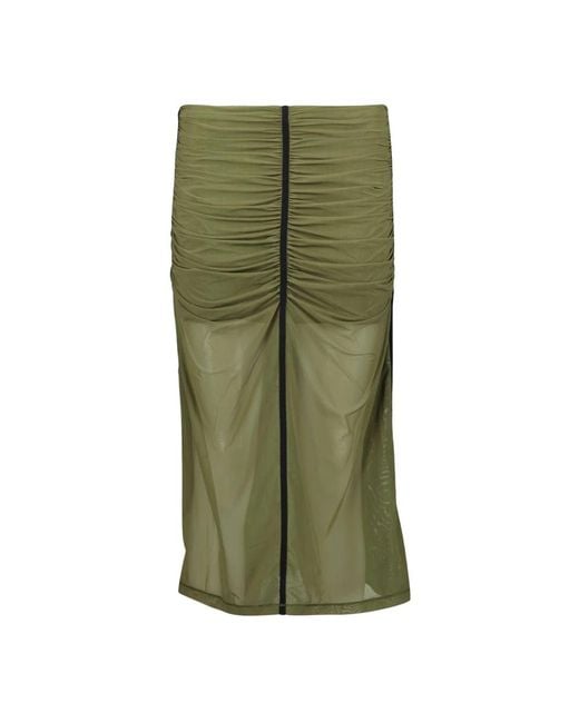 DIESEL Green Midi Skirts