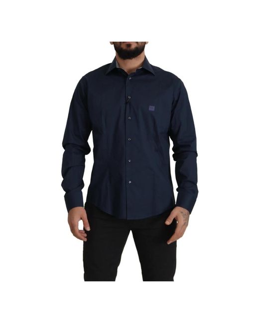 Roberto Cavalli Blue Casual Shirts for men
