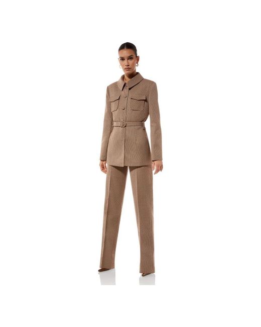MVP WARDROBE Brown Phantom fitted jacket