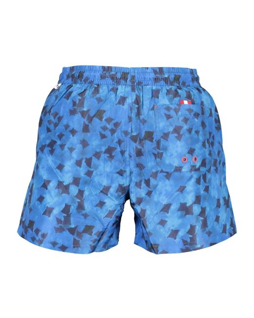 North Sails Badmode ,Blauw ,Blauwe Zwemboxer Fantasie in het Blue voor heren
