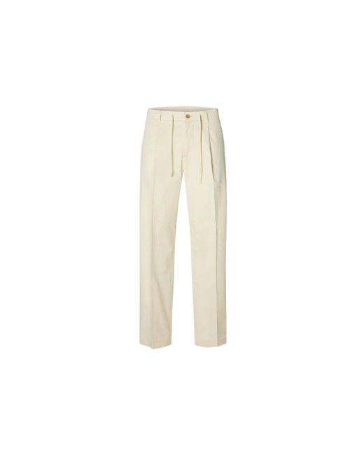 SELECTED Rechte Broek in het Natural voor heren