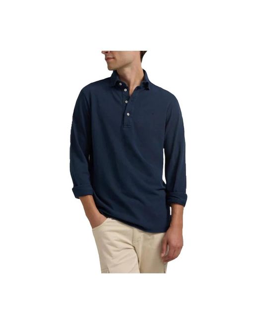 Silbon Blue Polo Shirts for men
