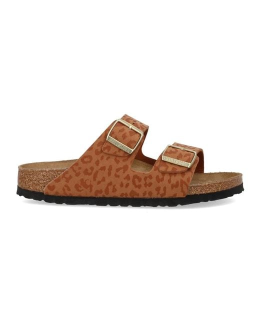 Birkenstock Brown Sliders