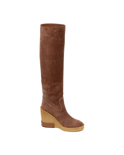 Tod's Brown Over-The-Knee Boots