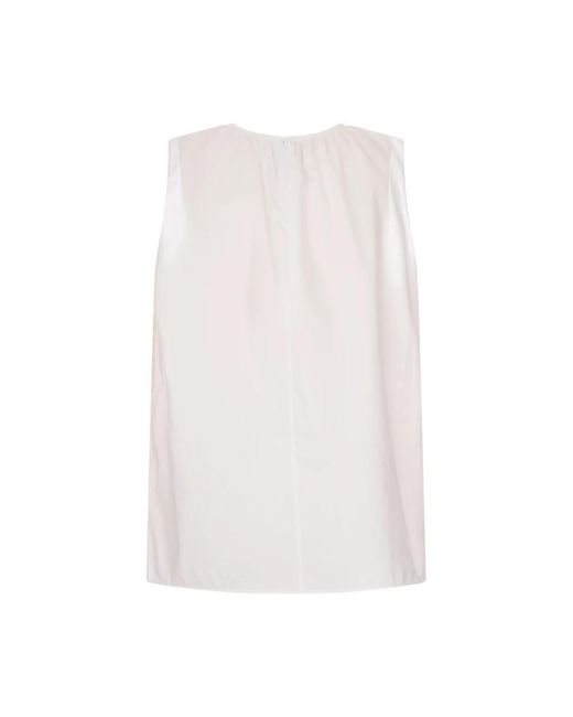 Marni Natural Sleeveless Tops