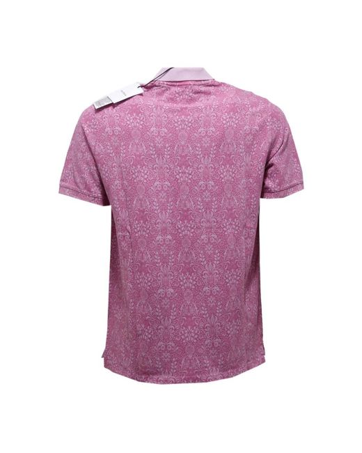 Alpha Studio Purple Polo Shirts for men