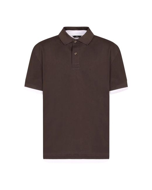 7 For All Mankind Brown Polo Shirts for men