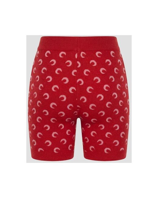 MARINE SERRE Red Casual Shorts