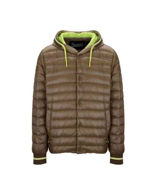 Herno Herren Daunenjacke Mit Kapuze in Green für Herren