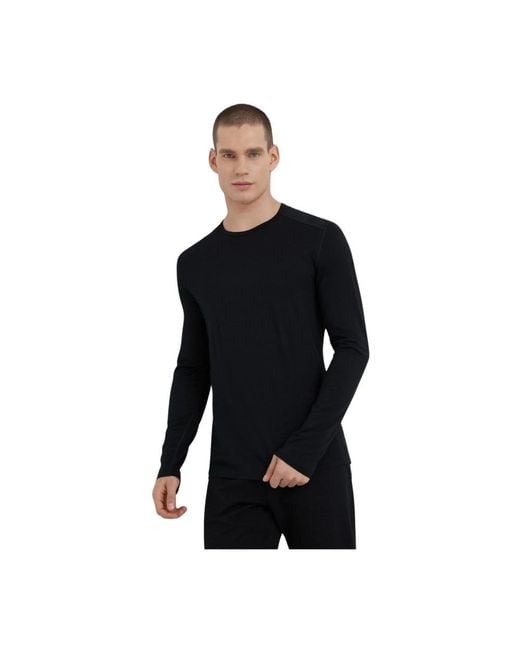 Icebreaker 200 Oasis Long Sleeve Crew in Black für Herren