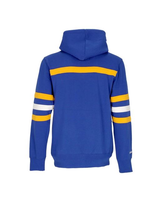 Mitchell & Ness Nba Head Coach Hoodie Original Team Colors in Blue für Herren