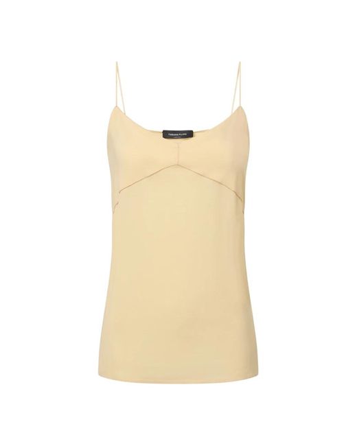 Fabiana Filippi Natural Sleeveless Tops