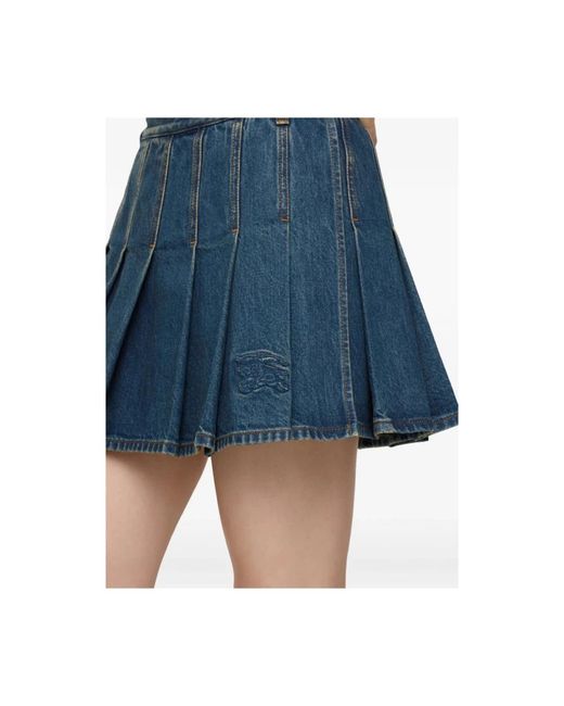 Burberry Blue Denim Skirts