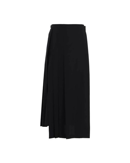 Midi Skirts Yohji Yamamoto de color Black