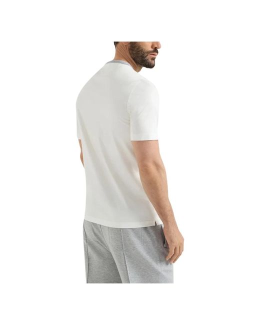Brunello Cucinelli White T-Shirts for men