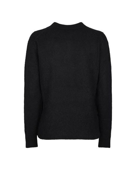 Mc2 Saint Barth Black V-Neck Knitwear