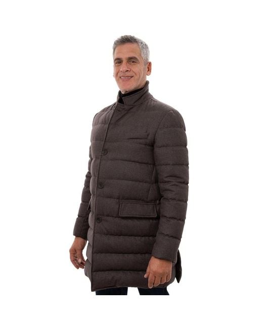 Herno Brown Down Coats for men
