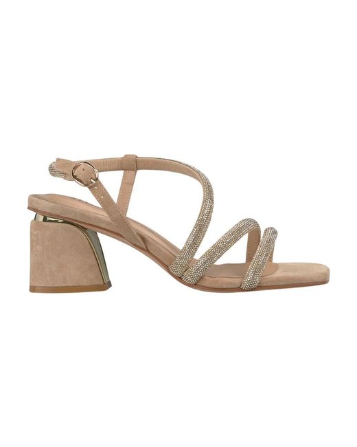 Alma En Pena. Metallic High Heel Sandals
