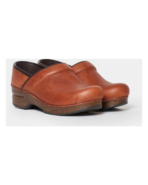 Dansko Brown Stilvolle slip-on lederschuhe