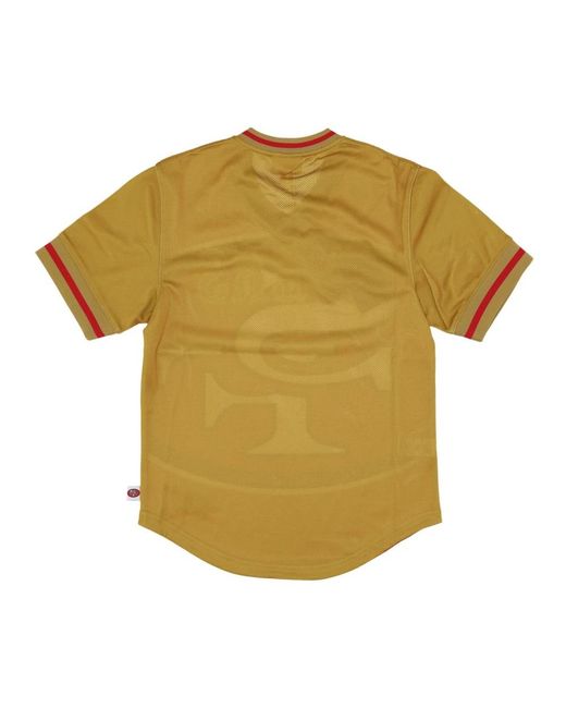 Mitchell & Ness Fitness ,Veelkleurig ,Polyester Nfl Jumbotron 3.0 Mesh V-Neck Jacket in het Red voor heren