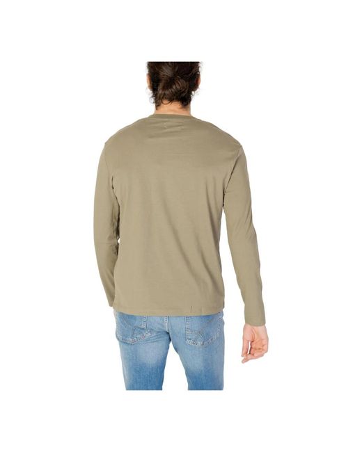 Gas Red Long Sleeve Tops for men