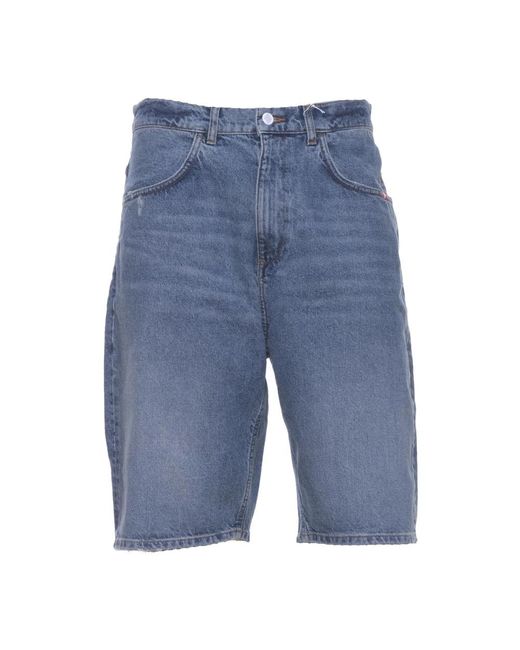 AMISH Blue Denim Shorts for men