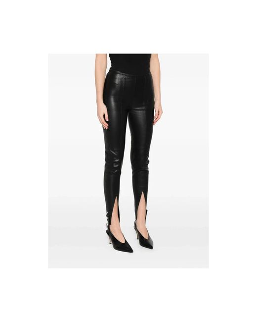 IRO Broeken ,Zwart ,Katoen Abasto Tapered Leggings in het Black