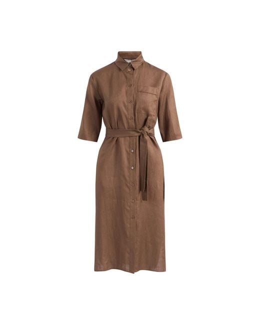 Max Mara Brown Shirt Dresses
