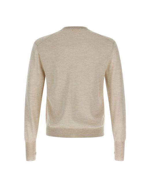 Ma'ry'ya Gray Round-Neck Knitwear for men