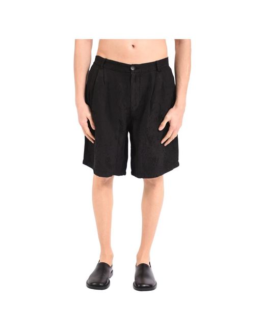 Andrea Ya'aqov Black Casual Shorts for men