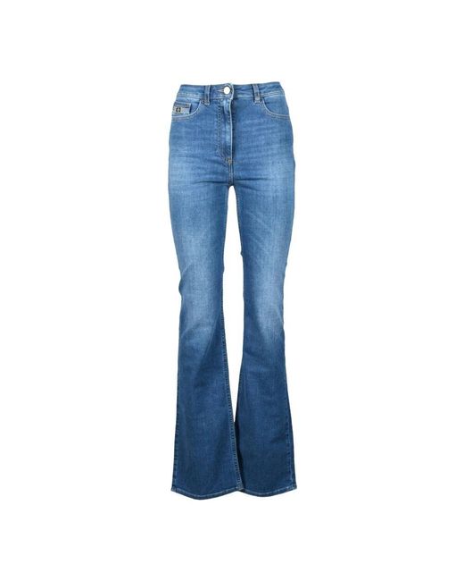 Elisabetta Franchi Blue Jeans aus recycelter baumwolle mit elastan