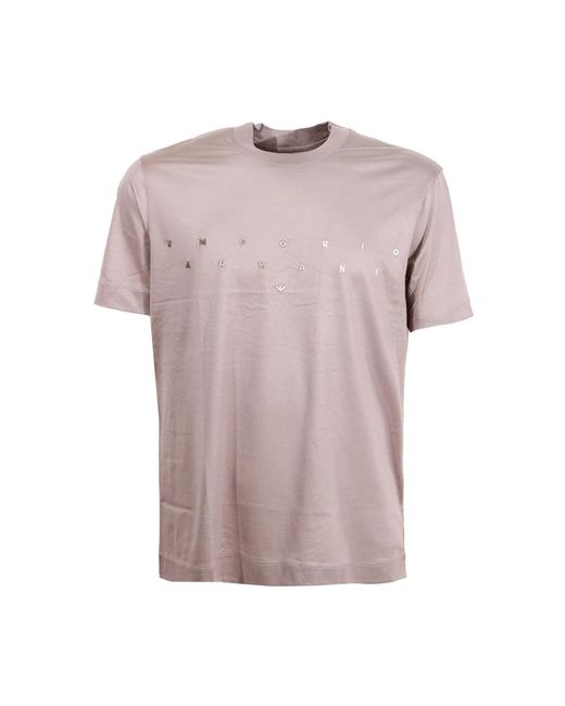Emporio Armani Pink T-Shirts for men