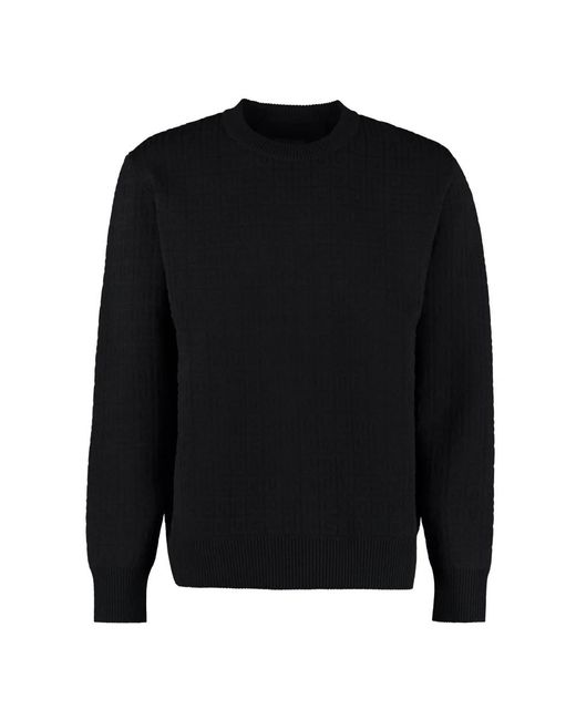 Givenchy Round-Neck Knitwear in het Black voor heren