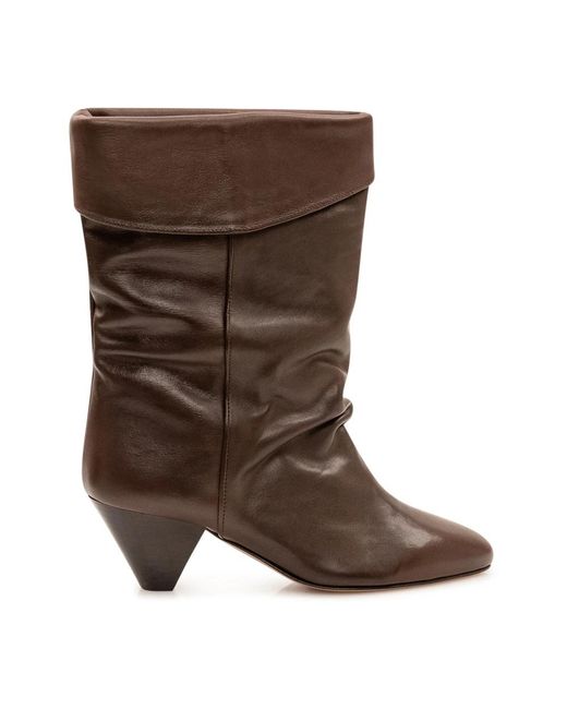 Isabel Marant Brown Cowboy & Biker Boots