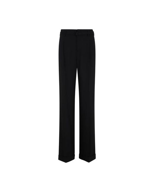 Trousers > wide trousers Ralph Lauren en coloris Black