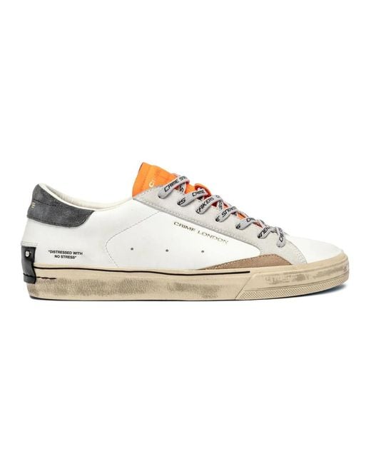 Crime London Sneakers in het White voor heren