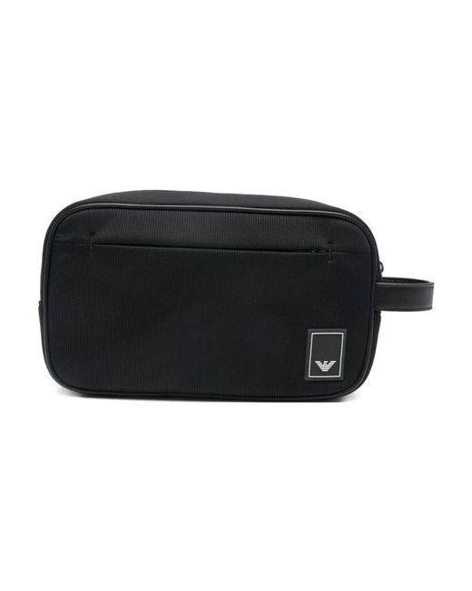 Emporio Armani Black Toilet Bags for men