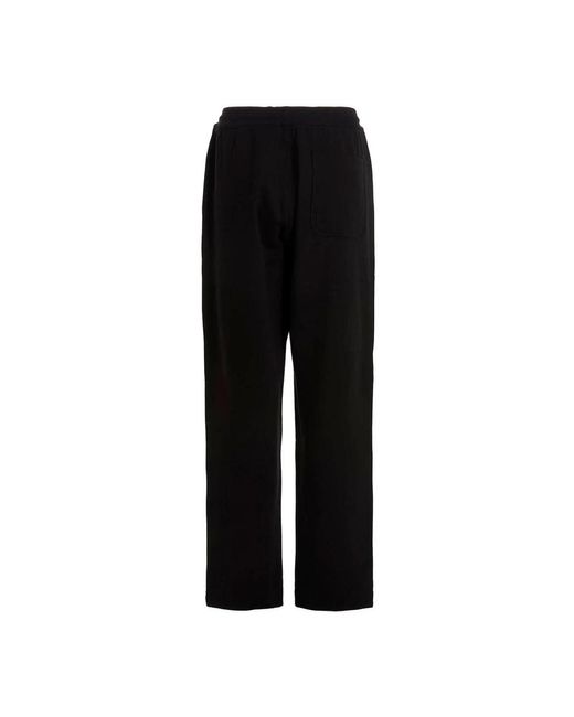 Y-3 Black Straight Trousers for men