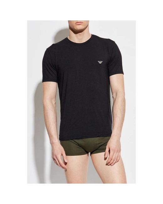 Emporio Armani Black T-Shirts for men
