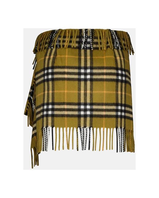 Burberry Green Short Skirts
